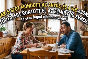 Csak 5 szót mondott az anyós, és a veje azonnal tudta, mit rontott el az elmúlt 10 évben… Te sem fogod elhinni a végét!
