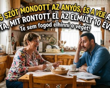 Csak 5 szót mondott az anyós, és a veje azonnal tudta, mit rontott el az elmúlt 10 évben… Te sem fogod elhinni a végét!
