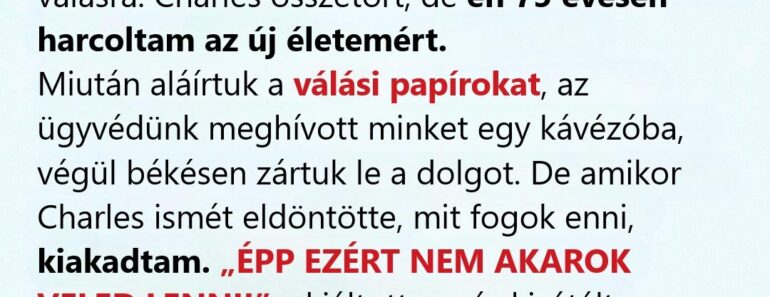 50 év után kértem a válást – aztán az ügyvédünk telefonja mindent megváltoztatott