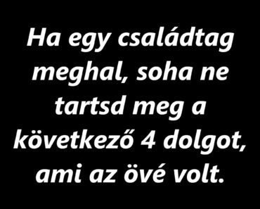 Személyes tárgyak, amelyektől idővel el tudsz búcsúzni egy szeretett személy halála után