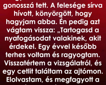 Egy ajtóm elé tett levél rákényszerített, hogy szembenézzek az eltemetett múltammal