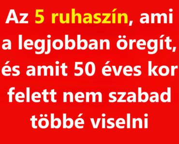 Elmúltál 50? Ezt az 5 színt érdemes kerülni, amely fakítja az arcod