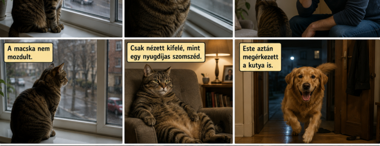 A kutya csak a postást kergette, de a macska sokkal nagyobb igazságot mondott 😄