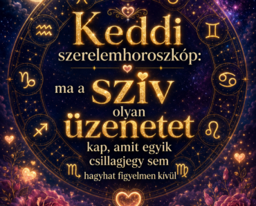 Keddi szerelemhoroszkóp: ma a szív olyan üzenetet kap, amit egyik csillagjegy sem hagyhat figyelmen kívül