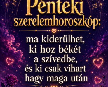 Pénteki szerelemhoroszkóp: ma kiderülhet, ki hoz békét a szívedbe, és ki csak vihart hagy maga után Pénteki szerelemhoroszkóp: ma kiderülhet, ki hoz békét a szívedbe, és ki csak vihart hagy maga után