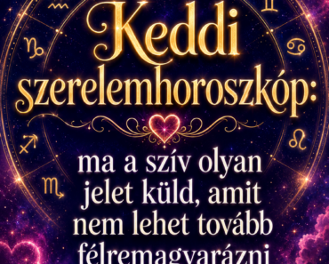 Keddi szerelemhoroszkóp: ma a szív olyan jelet küld, amit nem lehet tovább félremagyarázni