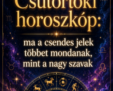 Csütörtöki horoszkóp: ma a csendes jelek többet mondanak, mint a nagy szavak Csütörtöki horoszkóp: ma a csendes jelek többet mondanak, mint a nagy szavak