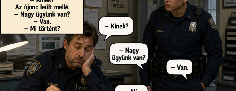 A rendőr már majdnem megoldotta az ügyet… aztán megszólalt az öreg bácsi 😄