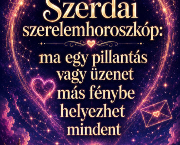 Szerdai szerelemhoroszkóp: ma egy pillantás vagy üzenet más fénybe helyezhet mindent