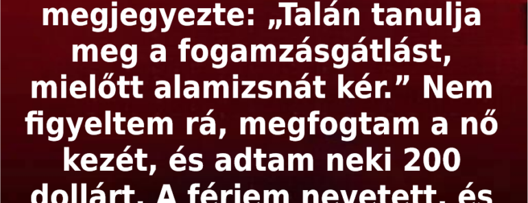 Egy apró kedvesség, ami hosszú időre nyomot hagyott